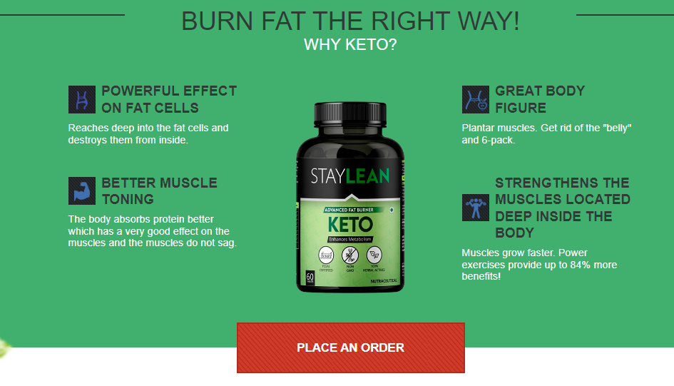 Staylean Keto Fat Burner